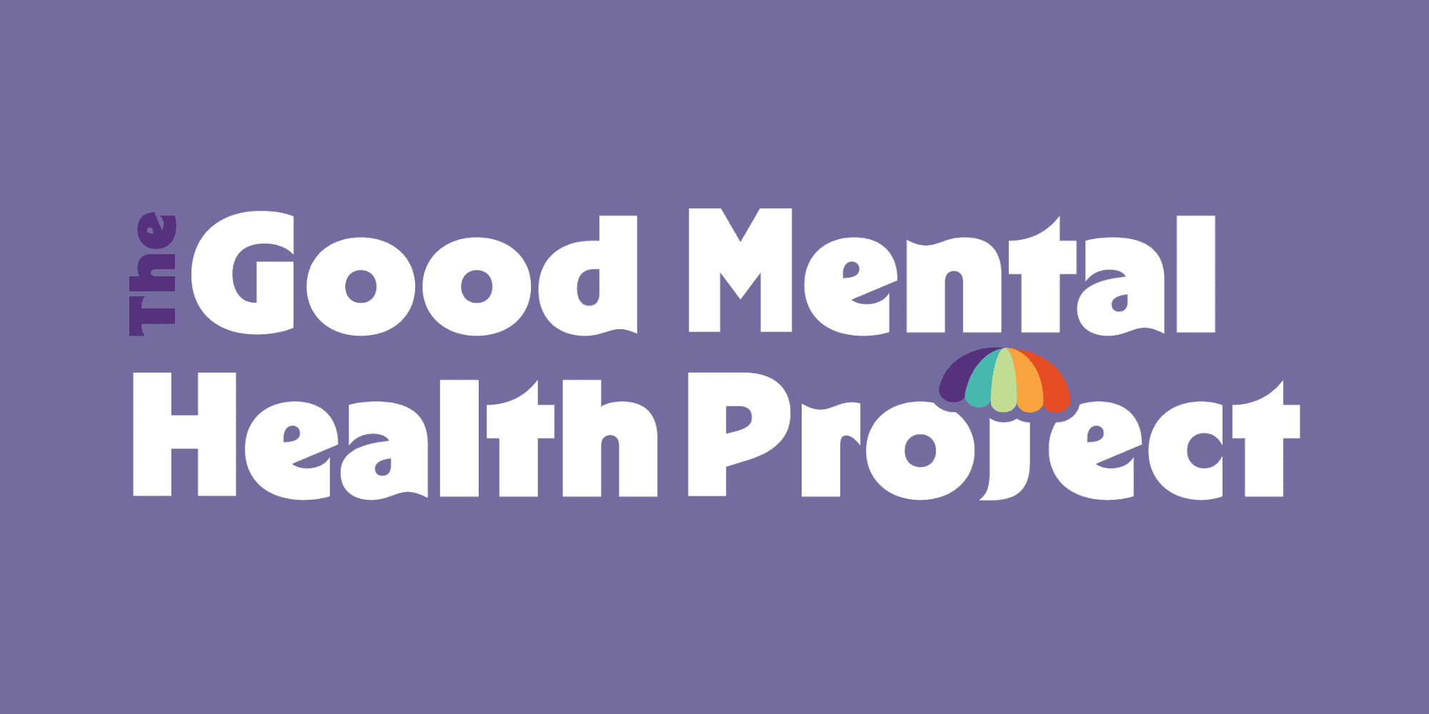 The Good Mental Health Project Logo - Purple background