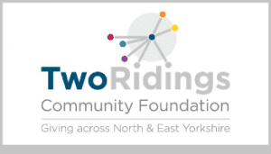 Two Ridings Community Foundation - abstract circle with lots of lines coming from a central point