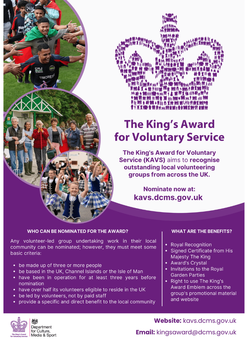 The King's Award for Voluntary Service Poster