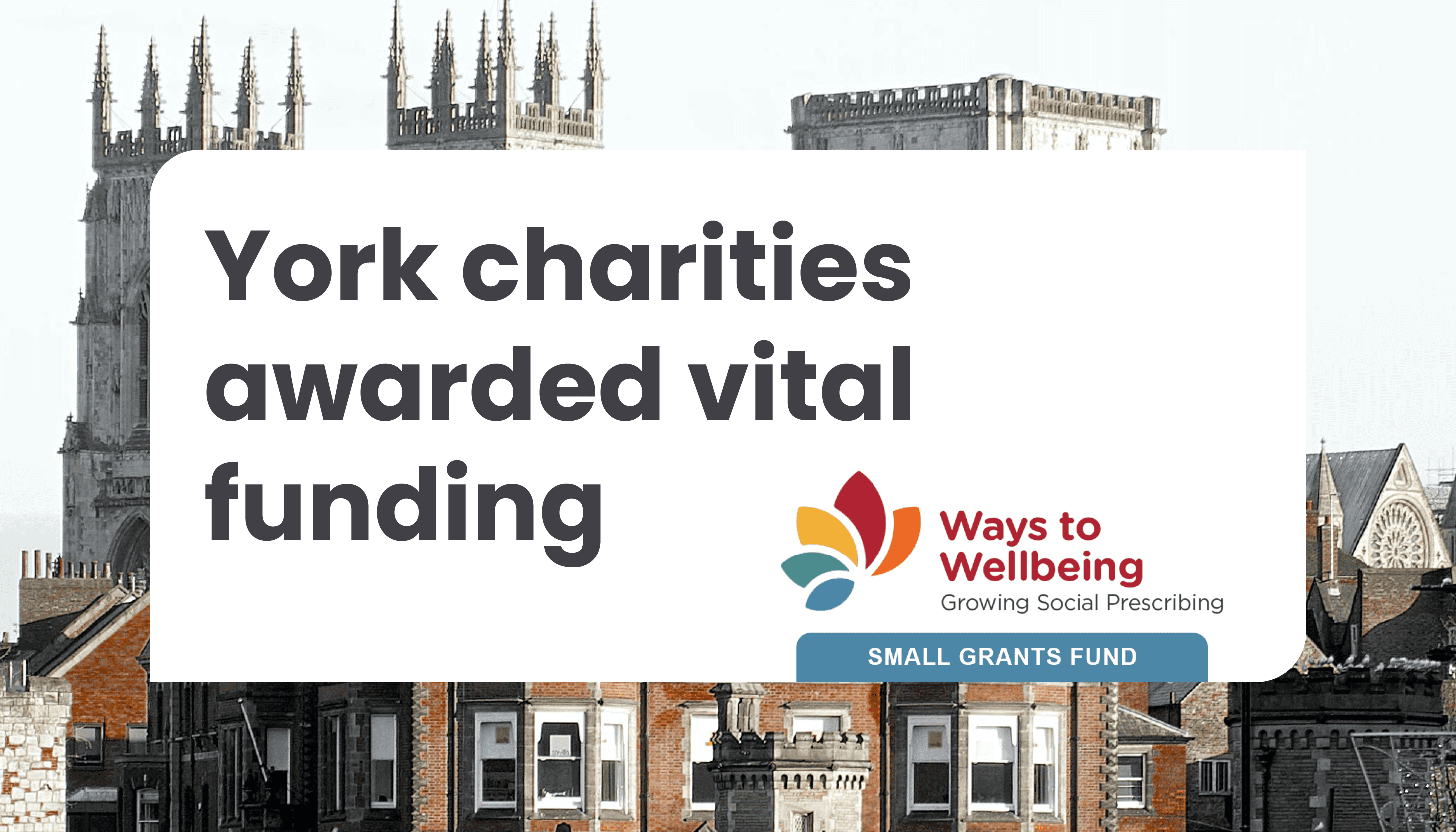 York charities awarded vital funding to improve health and wellbeing of residents