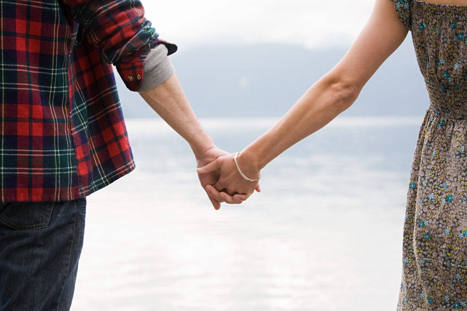 Couple holding hands image for Bremner Blog part 4 Image of a young couple holding hands whilst looking out over a lake.