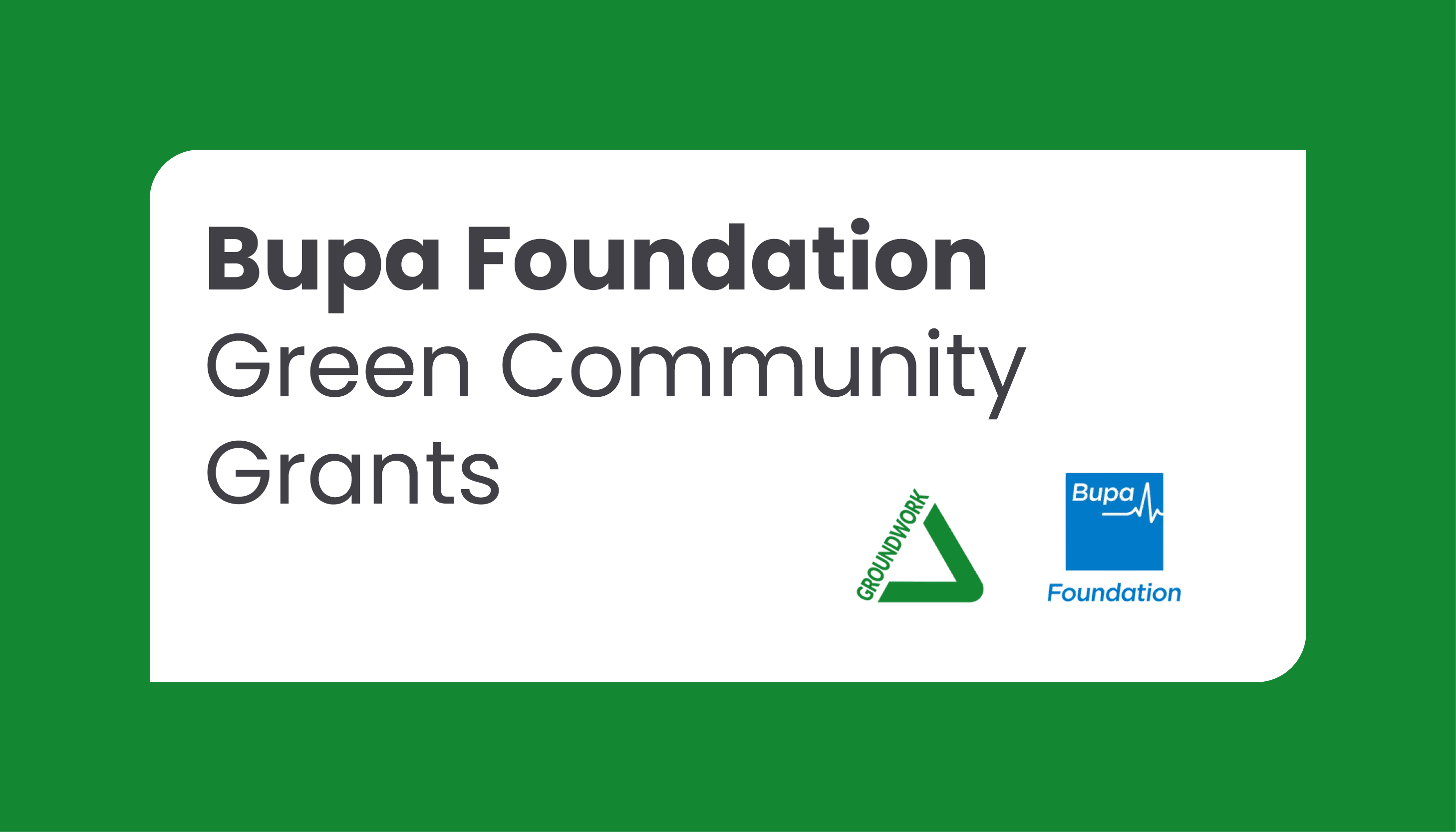 Bupa Foundation Green Community Grants – Closing date: 30 June 2024