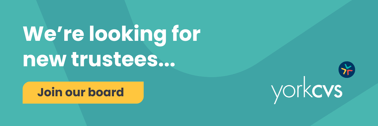 Join our board (2) Text reads - We're looking for new trustees... Join our board