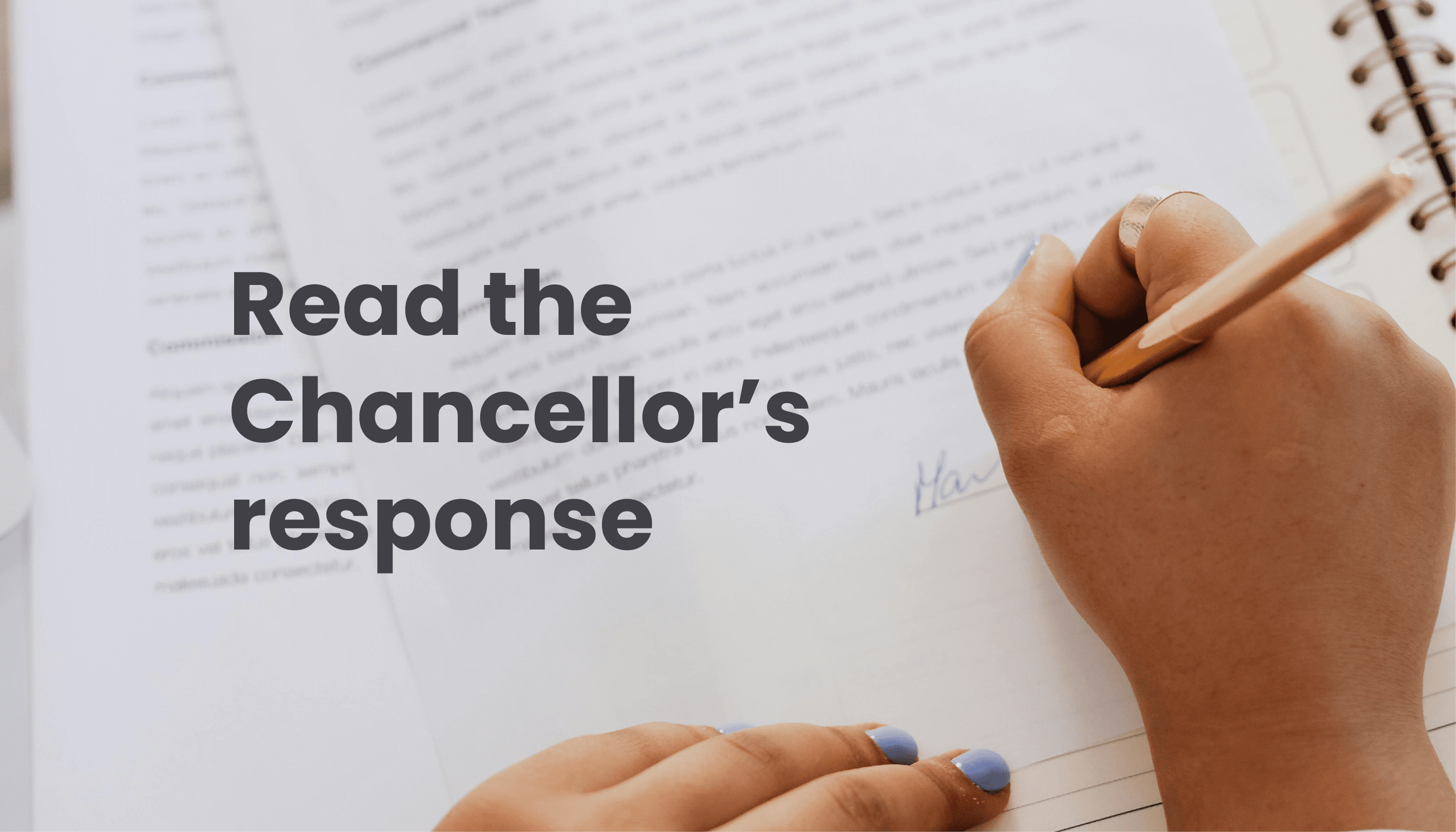 Chancellor responds to open letter on the impact of increased employer NICs for charities