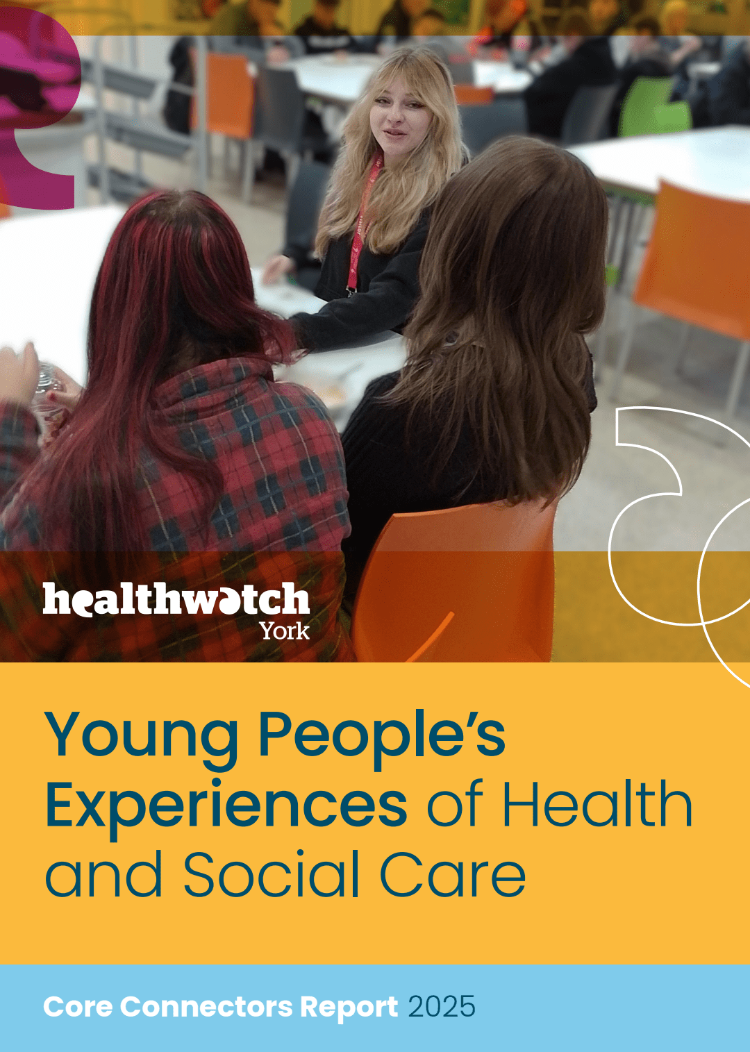 Screenshot_20250325-161035 Front cover of the Core Connectors report: Young People's Experiences of Health and Social Care