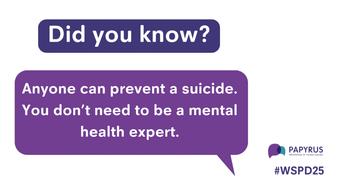 Can you stand with PAPYRUS Prevention of Young Suicide this World Suicide Prevention Day (WSPD) 10 September?