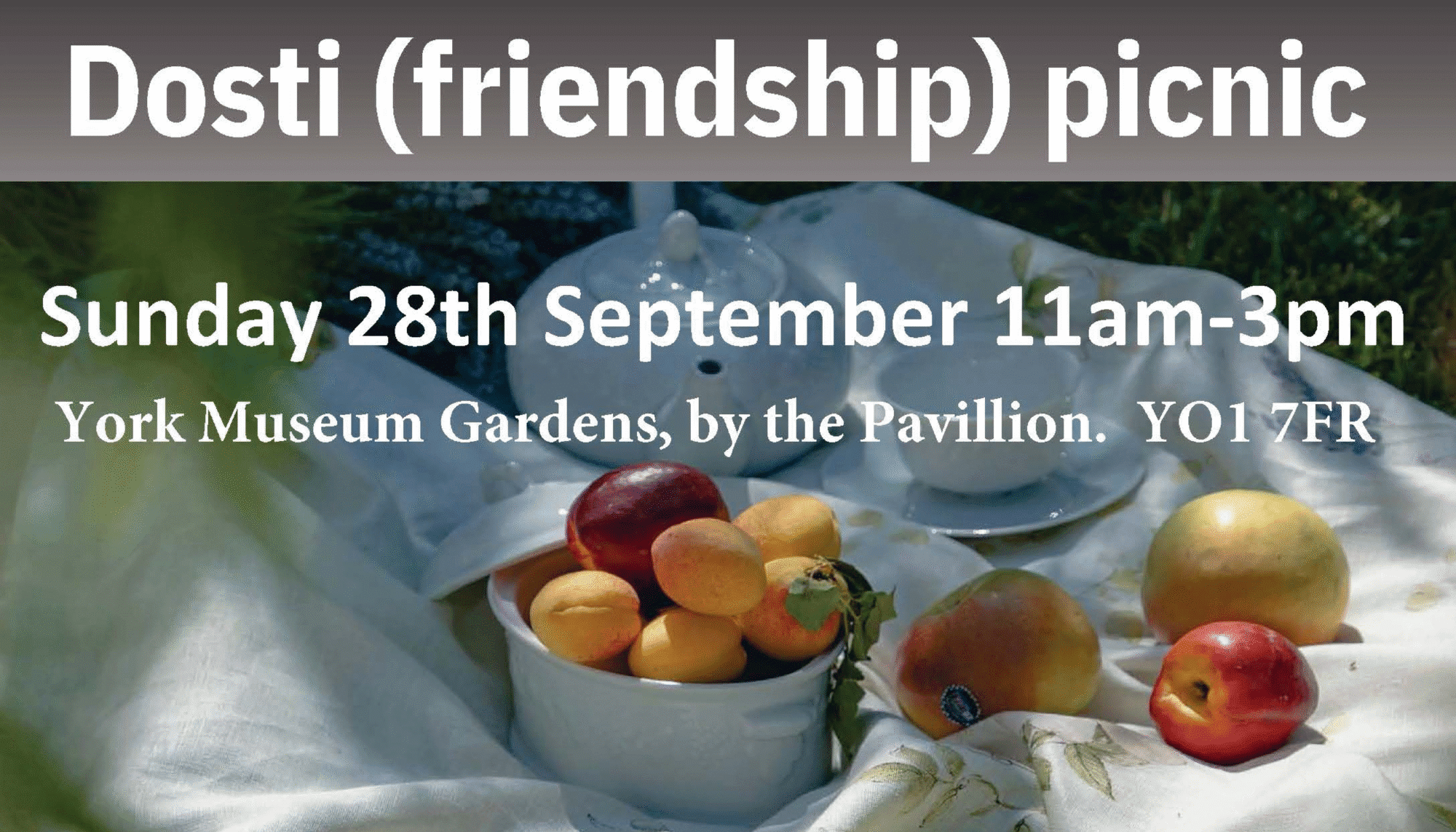 Dosti (Friendship) Picnic – Sunday 28 September