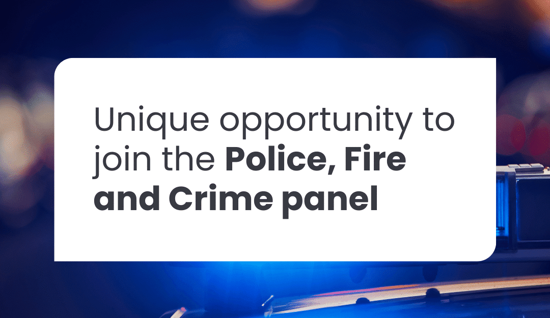 Unique opportunity to join the Police, Fire and Crime panel as an independent co-opted member