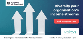 Exploring new income streams for VCSE organisations Tuesday 20 January, 1pm - 3pm, online