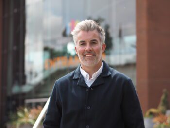 Image shows Mayor, David Skaith smiling to camera