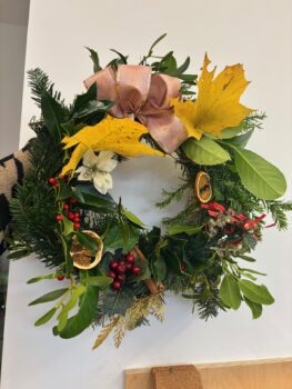 Festive Christmas wreath