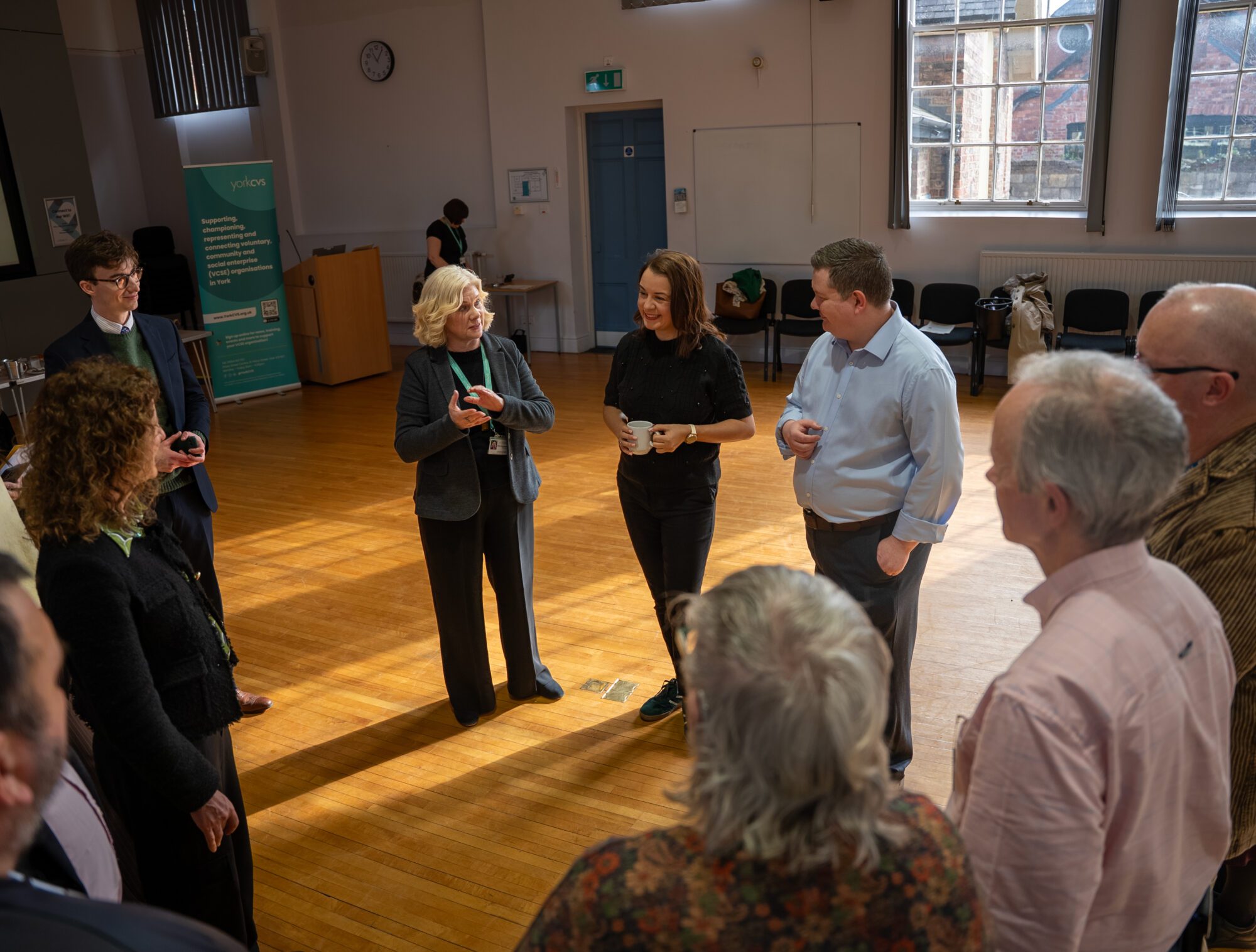 Image of Minister Peacock speaking to attendees 