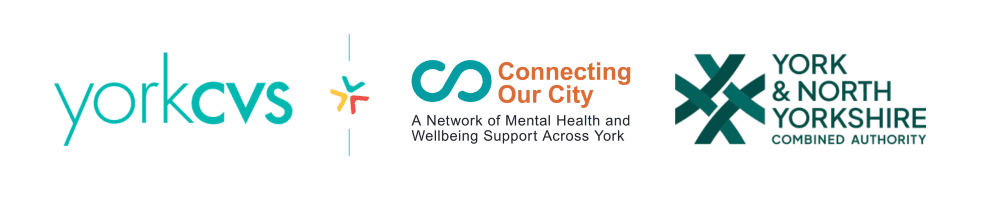 York CVS, Connecting our City and York and North Yorkshire Combined Authority logos