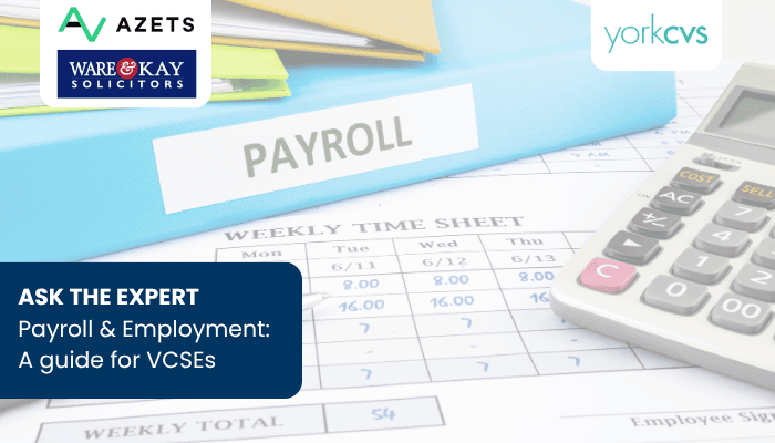 Free training: Ask The Expert – Payroll and employment: A guide for VCSEs