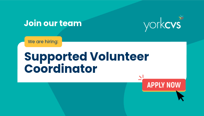 We’re hiring: Supported Volunteer Coordinator